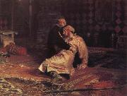 Ilya Repin Ivan the Terrible and his Son on 16 November 1581 oil painting on canvas